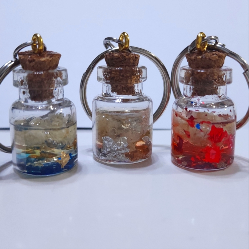 Glass Vial Pet Collar Charm